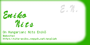 eniko nits business card